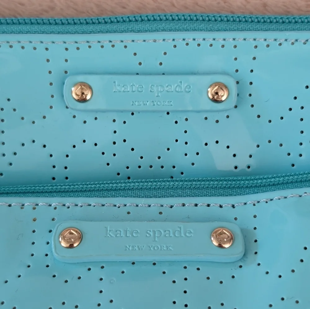 Kate Spade NWT Metro Spade Cosmetic Bag Set In Adriatic - Picture 8 of 8